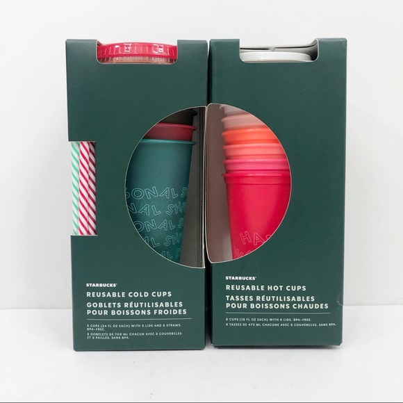 SOLDStarbucks Limited HolidayTumblerHotColdCupsSet - Picture 2 of 8